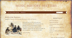 Desktop Screenshot of musichistorymatters.org